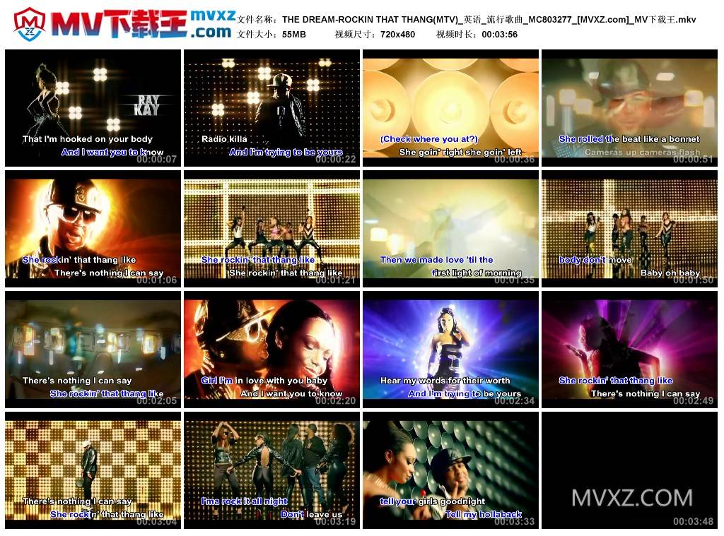 THE DREAM-ROCKIN THAT THANG(MTV)_英语_流行歌曲_MC803277